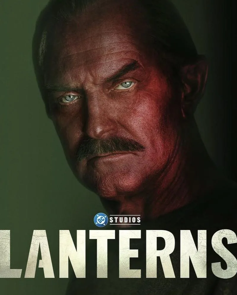 Official DC Studios/HBO key art of Ulrich Thomsen as Sinestro in "Lanterns."