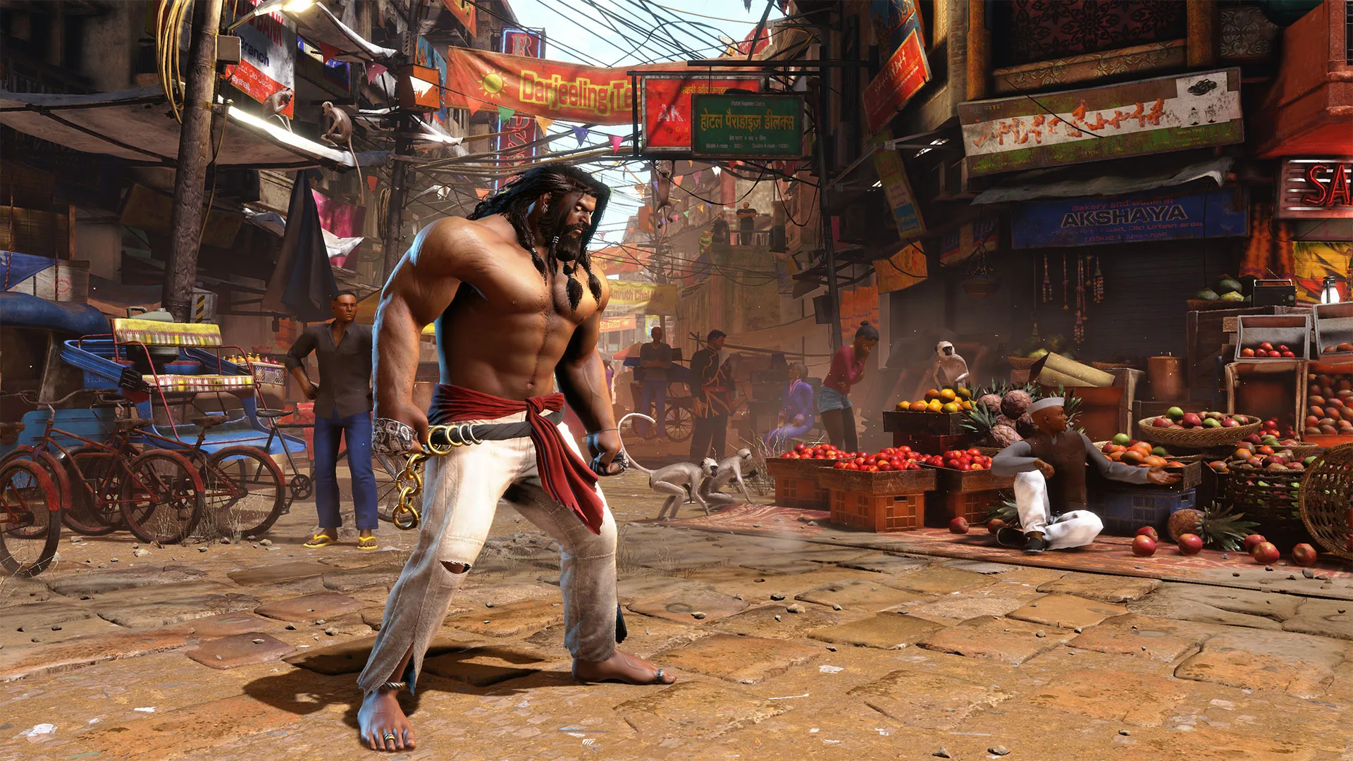 Official in-game screenshot of Arjun via Capcom's Street Fighter 6 character page (streetfighter.com).